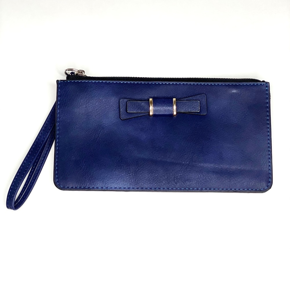New IndigoNavy Leather Wristlet / Wallet - Picture 2 of 8